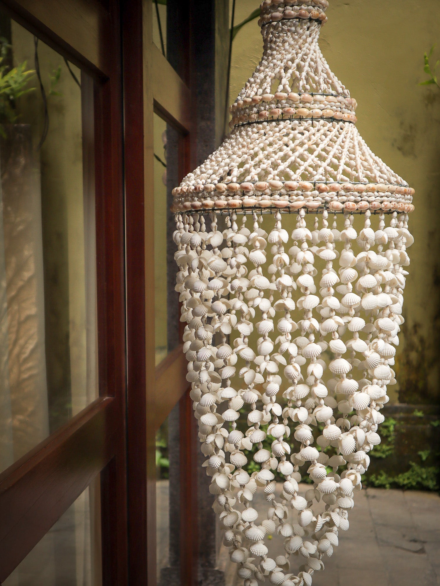 Bohemian seashell chandelier mobile