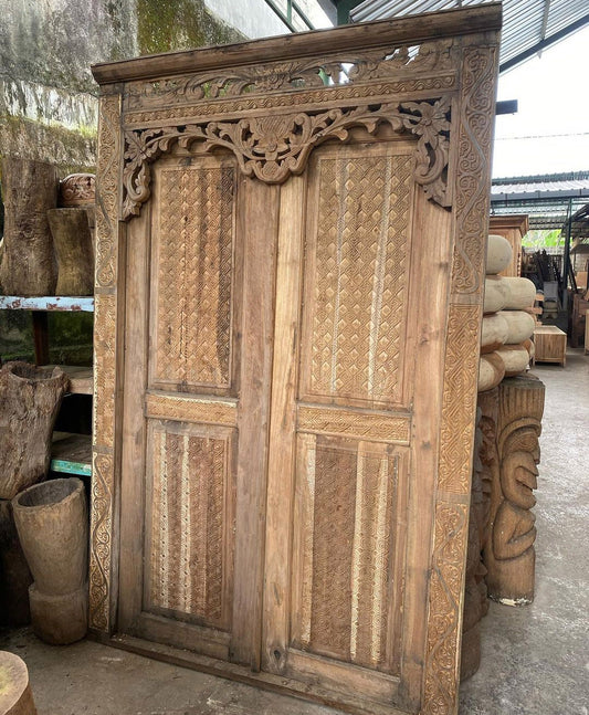 Hand carved Door Ethnic Bali Timor