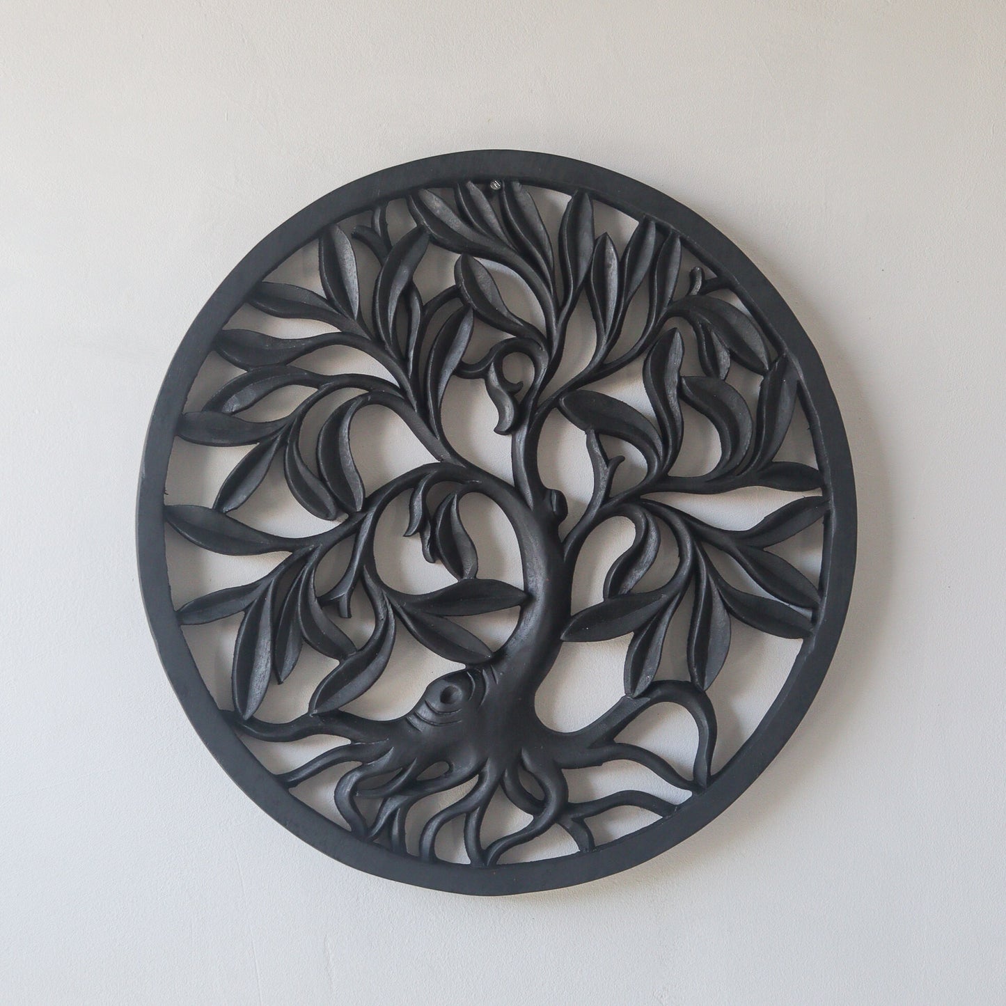 Round Wall Panel in Black