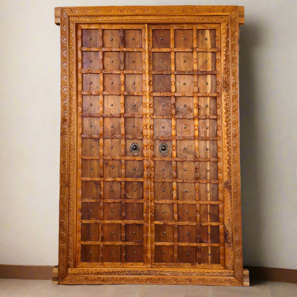 Carved Vintage Door Bali Teak