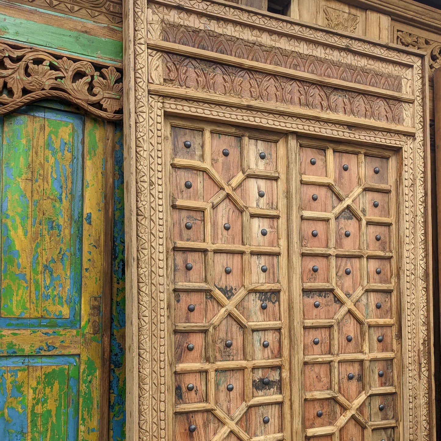 Hand carved Wooden Door Modern