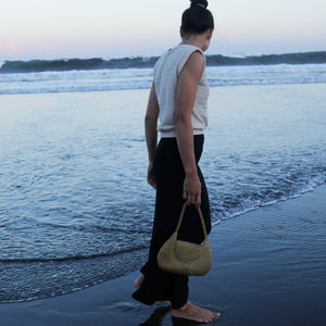 Brass Wire Mesh Hand Knitted Shoulder Bag Cananga