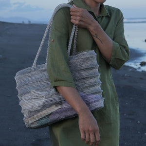 Wire Mesh Hand Woven Tote Bag Rose