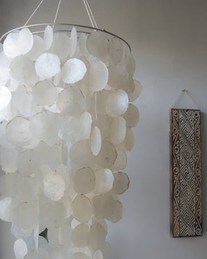 Home decoration pendant light capiz shell