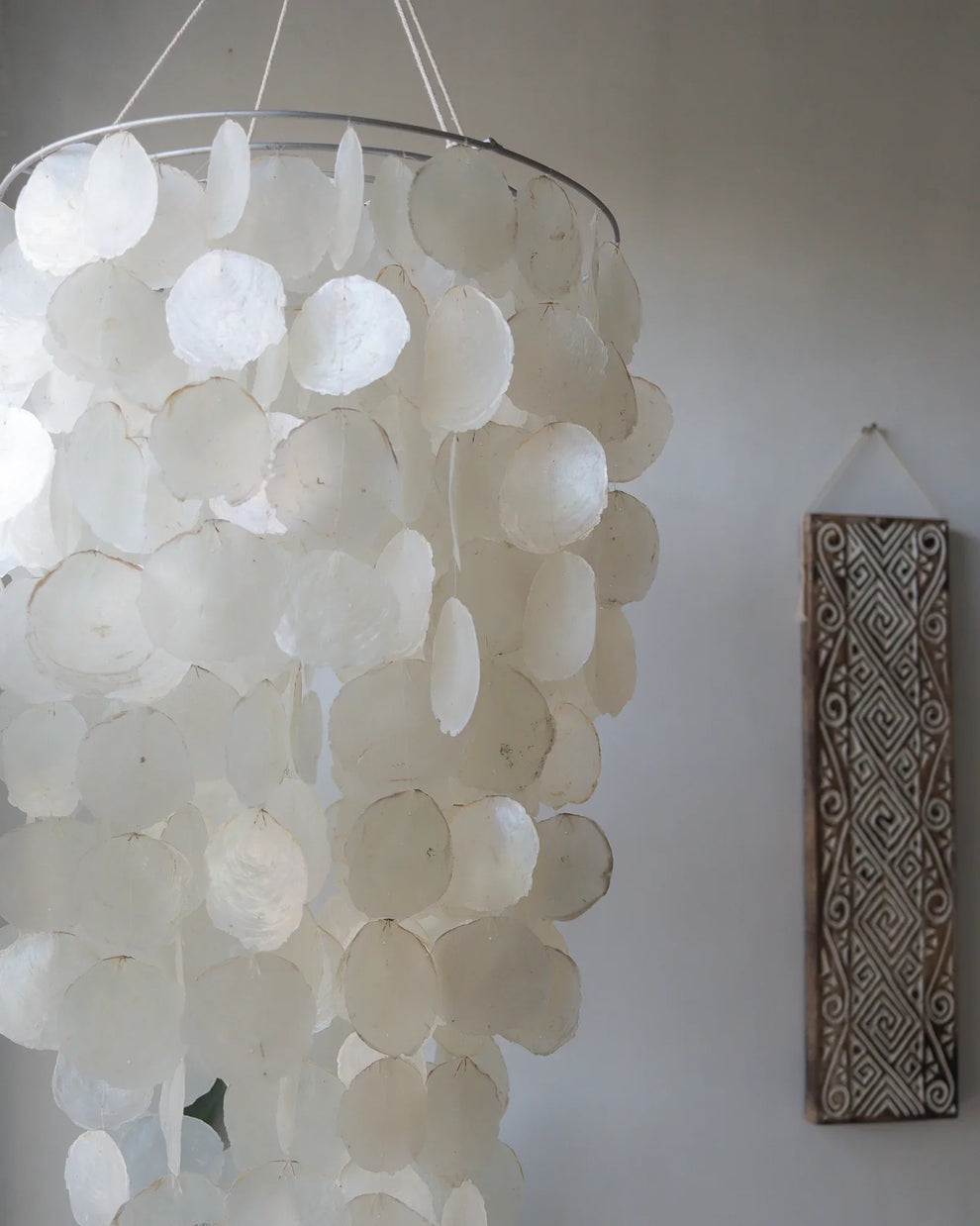 Custom Capiz Shell Chandelier - Bali Craftsmanship – roomidecoration