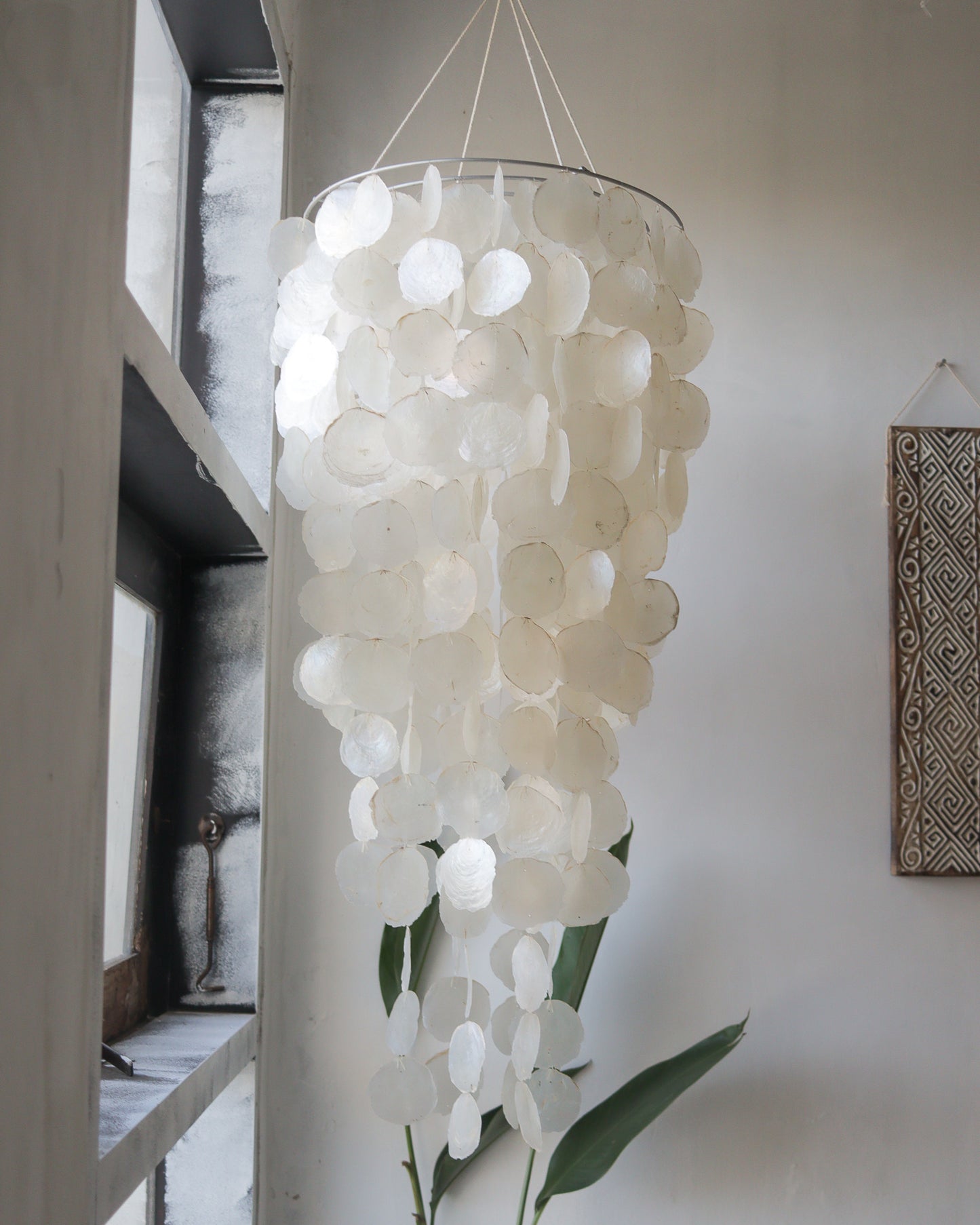 Home decoration pendant light capiz shell