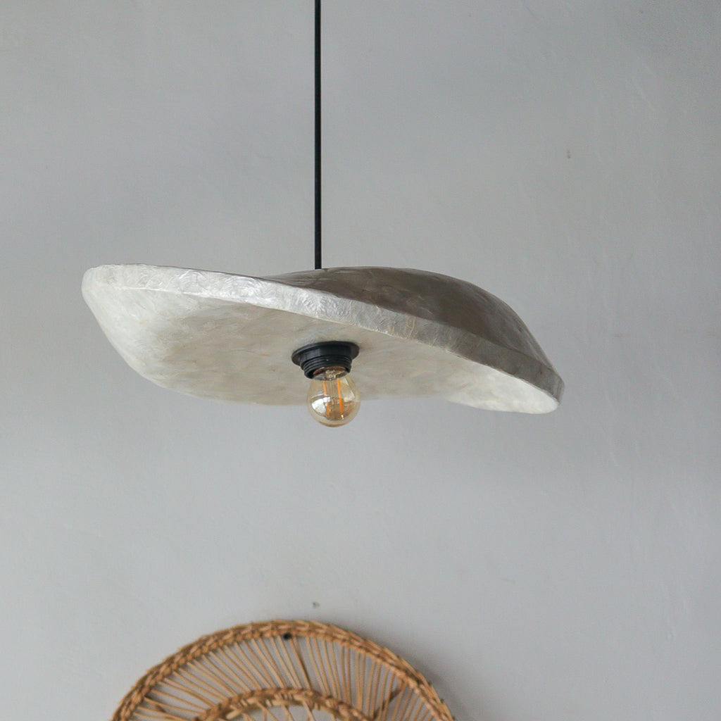 Capiz Shell Chandelier Spiral Roomi Design