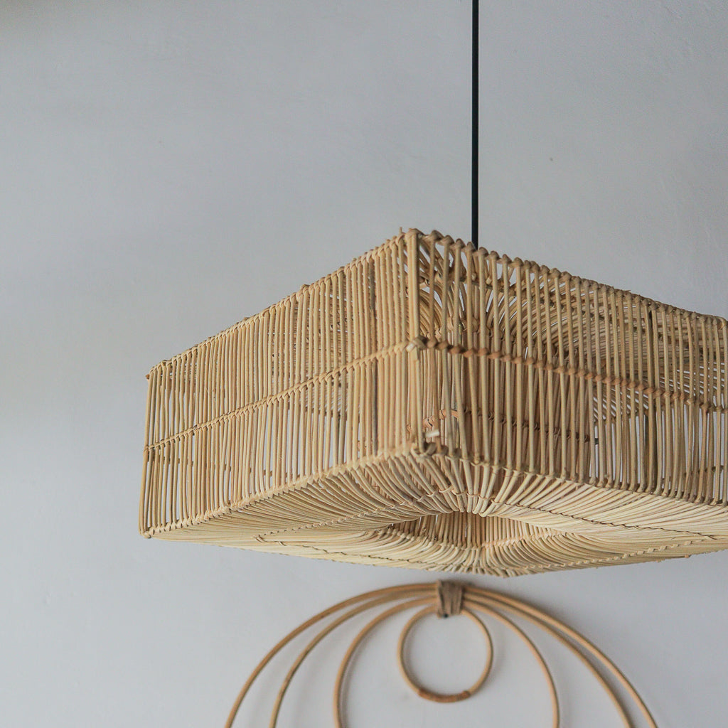 Rattan Pendant Light Kubus Design