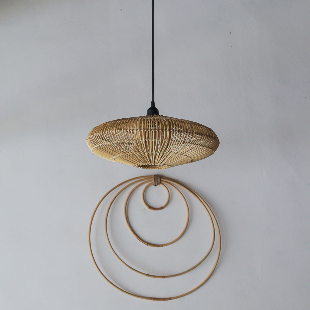 Handmade Rattan Pendant Light Bulon Design