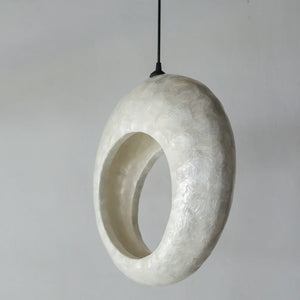 Capiz Shell Chandelier Bulan Roomi Design