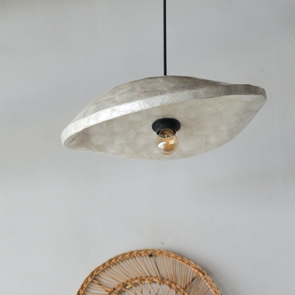 Capiz Shell Chandelier Spiral Roomi Design