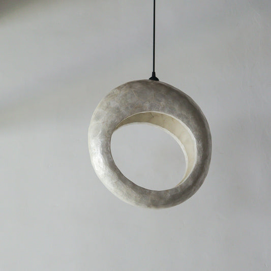 Capiz Shell Chandelier Bulan Roomi Design