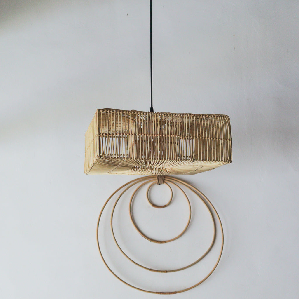 Rattan Pendant Light Kubus Design