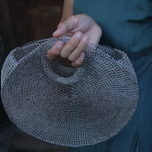 Wire Mesh Crochet Handbag Gemitir