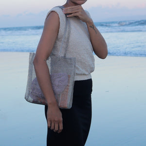 Wire Mesh Hand Woven Tote Bag Cempaka