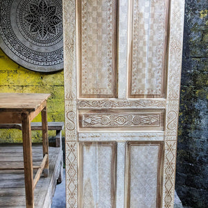 wood carved front door